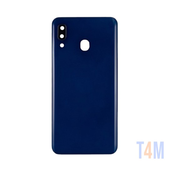 Tapa Trasera+Lente de Cámara Samsung Galaxy A20/A205 Azul